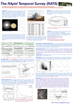 The RApid Temporal Survey (RATS)