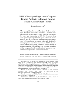 NFIB`s New Spending Clause: Congress` Limited Authority to