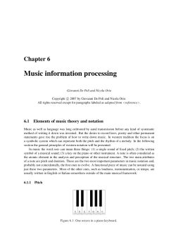 Music information processing