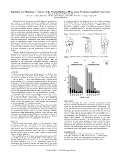 Population-based Incidence of Fractures of the Proximal Radius and