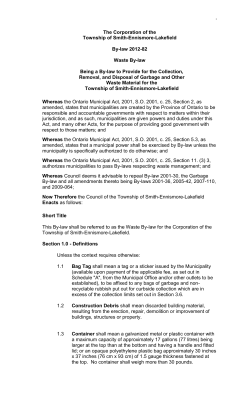 By-law 2012-082 - Township of Selwyn