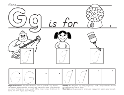 Page Instructions: Help the student read, &ldquo;G is for gumballs.&rdquo;