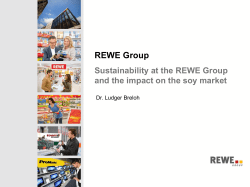 Sustainability at the REWE Group and the impact on