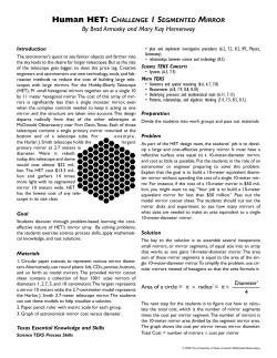 Challenge 1: Segmented Mirrors