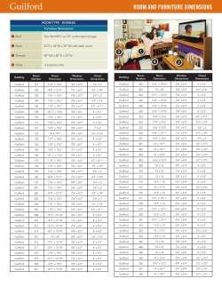 Room/Furniture Sizes