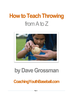 How to Teach Throwing from A to Z by Dave Grossman