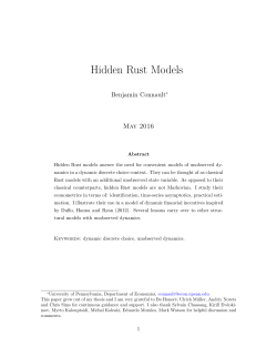 Hidden Rust Models - UPenn Econ