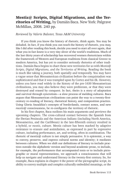 Mestiz@ Scripts, Digital Migrations, and the Territories of Writing, by