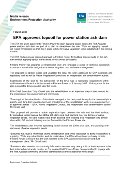 EPA approves topsoil for power station ash dam
