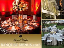 banquet menus 2016