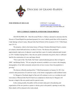 FOR IMMEDIATE RELEASE CONTACT: Carl Apple capple