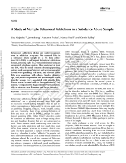 A study of multiple behavioral addictions in a