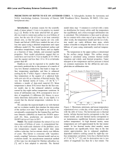 PREDICTIONS OF DEPTH TO ICE ON ASTEROID CERES. N