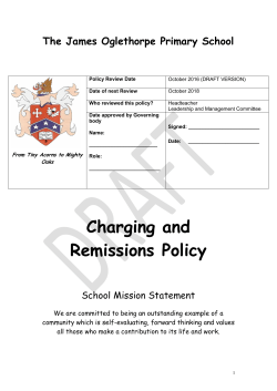 Draft - The James Oglethorpe Primary School