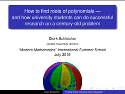 How to find roots of polynomials