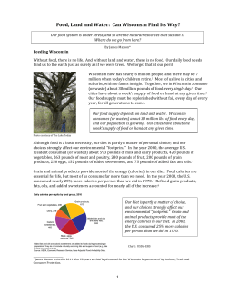 Food, Land and Water: Can Wisconsin Find Its Way?