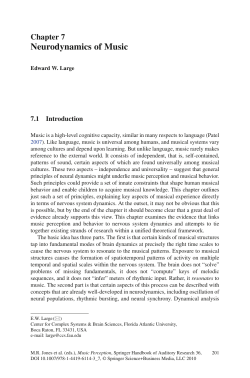 Neurodynamics of Music