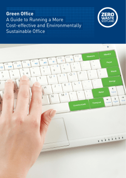 Green Office Guide - Resource Efficient Scotland