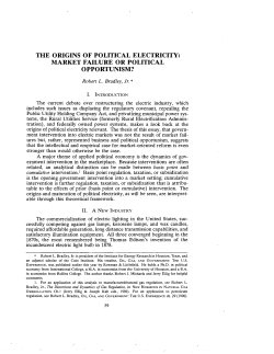 the origins of political electricity: market failure or political