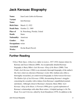 Jack Kerouac Biography
