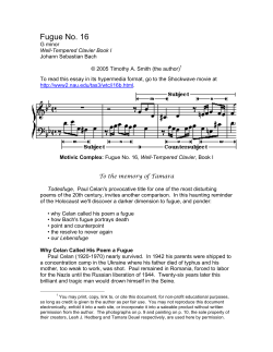 Fugue No. 16 - jan.ucc.nau.edu