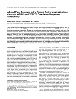 Induced Plant Defenses in the Natural Environment