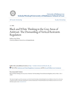 Black and White Thinking in the Gray Areas of Antitrust: The