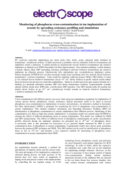 Monitoring of phosphorus cross-contamination in ion implantation of