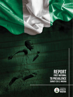 First National TB Prevalence Survey Report