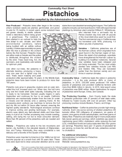 Pistachios - California Foundation for Agriculture in the Classroom