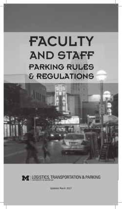 Faculty and Staff - Parking and Transportation Services