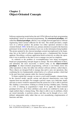 Object-Oriented Concepts