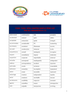 4. CURIE TANA Spell master challenge