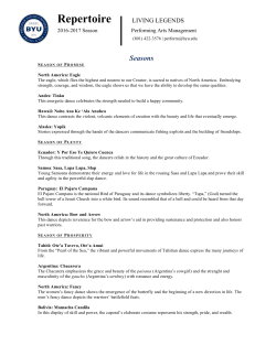 Seasons - Performing Arts Management