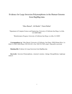 Evidence for Large Inversion Polymorphisms in the