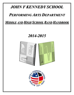 Middle and High School Concert and Jazz Bands