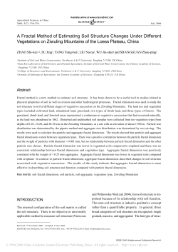 A Fractal Method of Estimating Soil Structure Changes Under