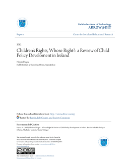 Children`s Rights, Whose Right?: a Review of Child