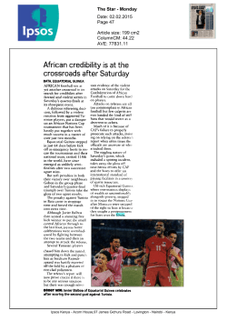 African credibility is at the crossroads after Saturday