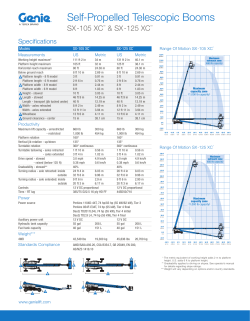 Self-Propelled Telescopic Booms