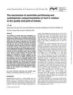 The mechanism of assimilate partitioning and