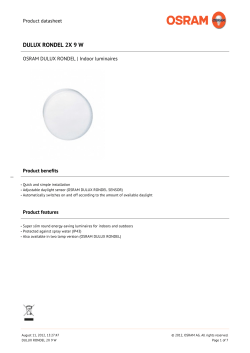dulux rondel 2x 9 w