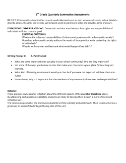 Assessments: Quarters 1