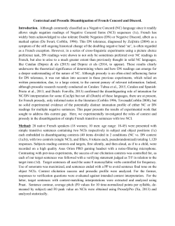 Contextual and Prosodic Disambiguation of French Concord and