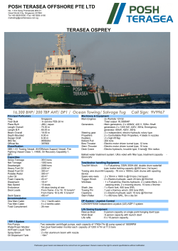 POSH TERASEA OFFSHORE PTE LTD TERASEA OSPREY