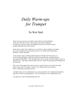 Daily Warm-ups for Trumpet