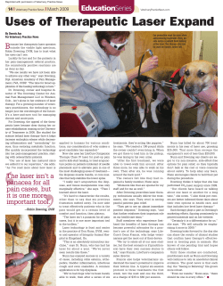 Uses of Therapeutic Laser Expand