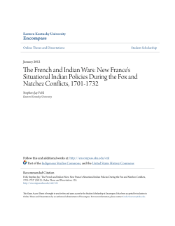 The French and Indian Wars: New France`s - Encompass
