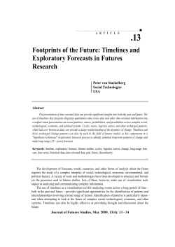 Footprints of the Future: Timelines and