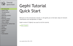 Gephi Tutorial. Quick Start